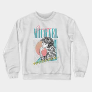 George Michael -- 80s Faded Style Fan Design Crewneck Sweatshirt